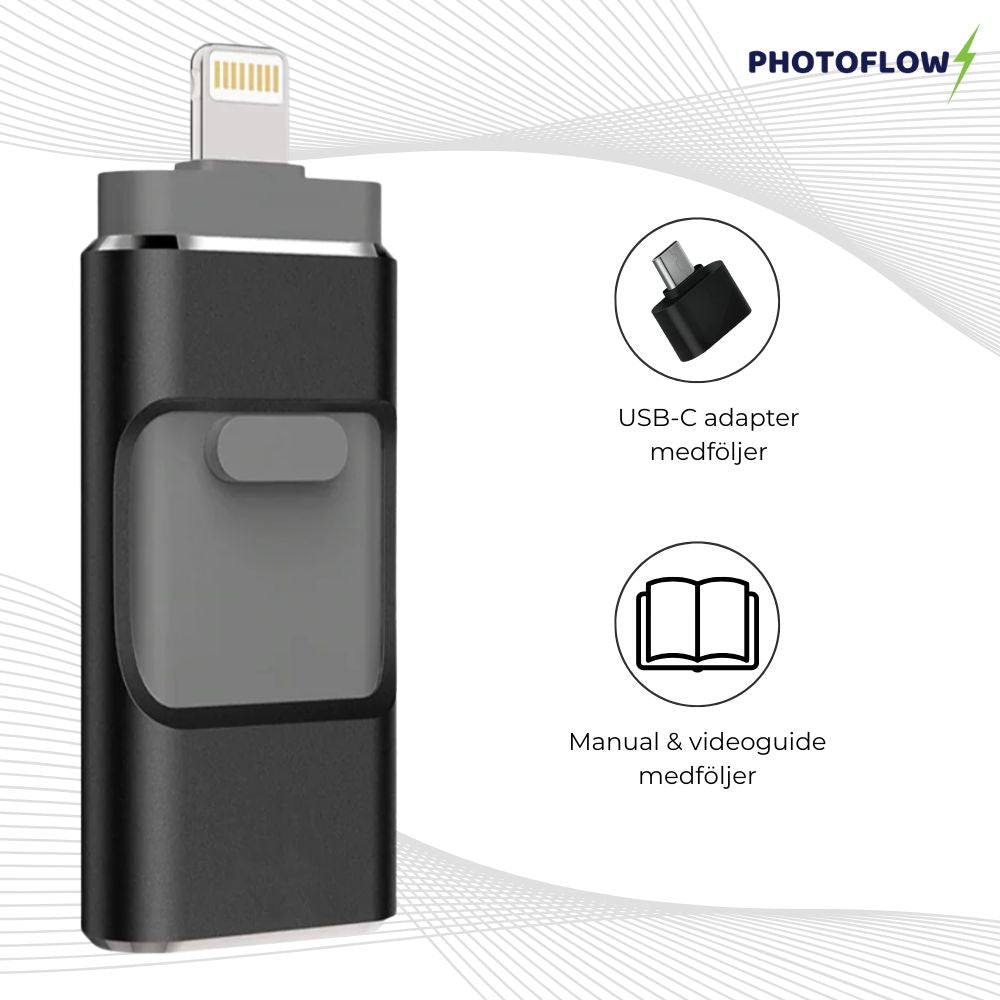4 i 1 USB-minne Pro - Blixtsnabb Bildöverföring