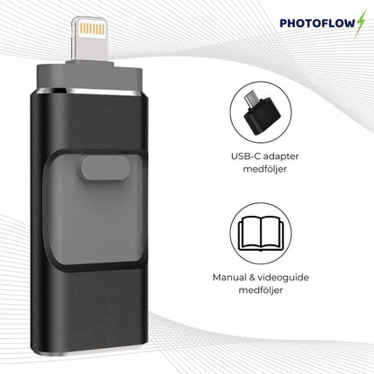 4 i 1 USB-minne Pro - Blixtsnabb Bildöverföring