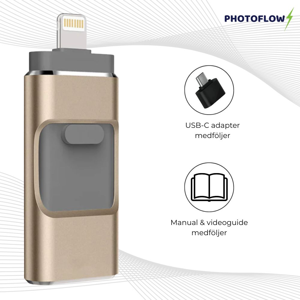 4 i 1 USB-minne Pro - Blixtsnabb Bildöverföring