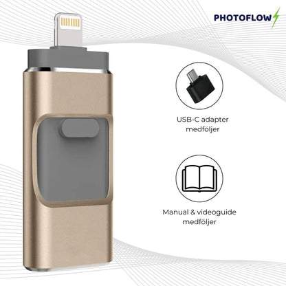 4 i 1 USB-minne Pro - Blixtsnabb Bildöverföring